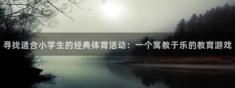 征途国际平台注册：寻找适合小学生的经典体育活动：一个
