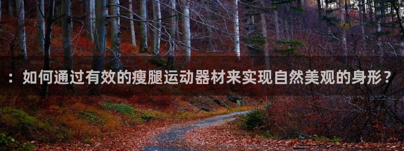海南征途国际发展怎么样：：如何通过有效的瘦腿运动器材