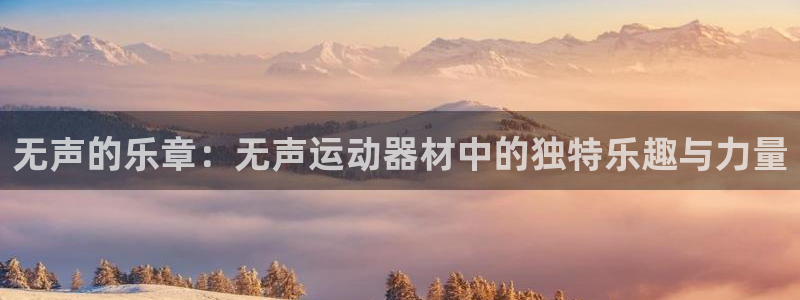 征途国际招商电话地址：无声的乐章：无声运动器材中的独特乐趣与